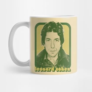 Leonard Cohen / Retro Style Fan Aesthetic Design Mug